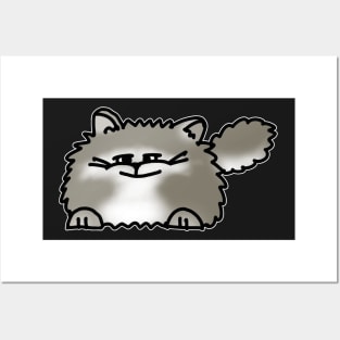 Grey Cat Lover Posters and Art